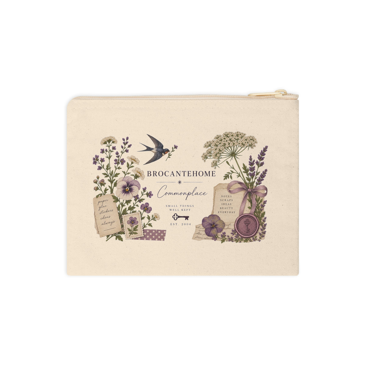 Commonplace  Canvas Zipper Pouch –